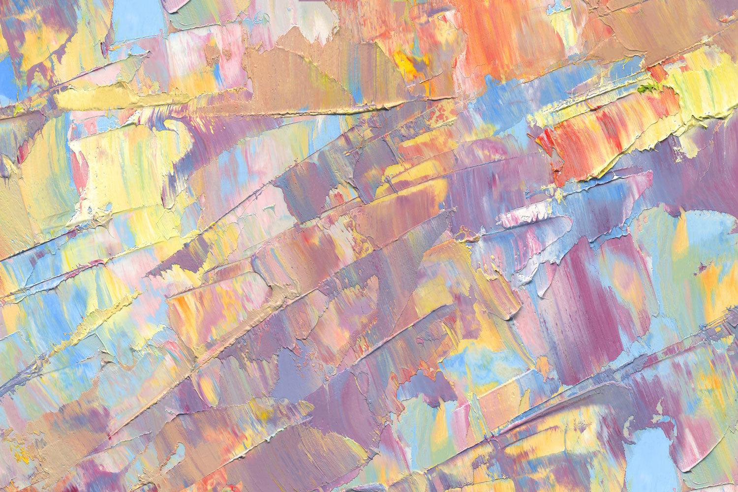 Abstract Pastel Oil Painting Wall Mural-Wall Mural-Eazywallz