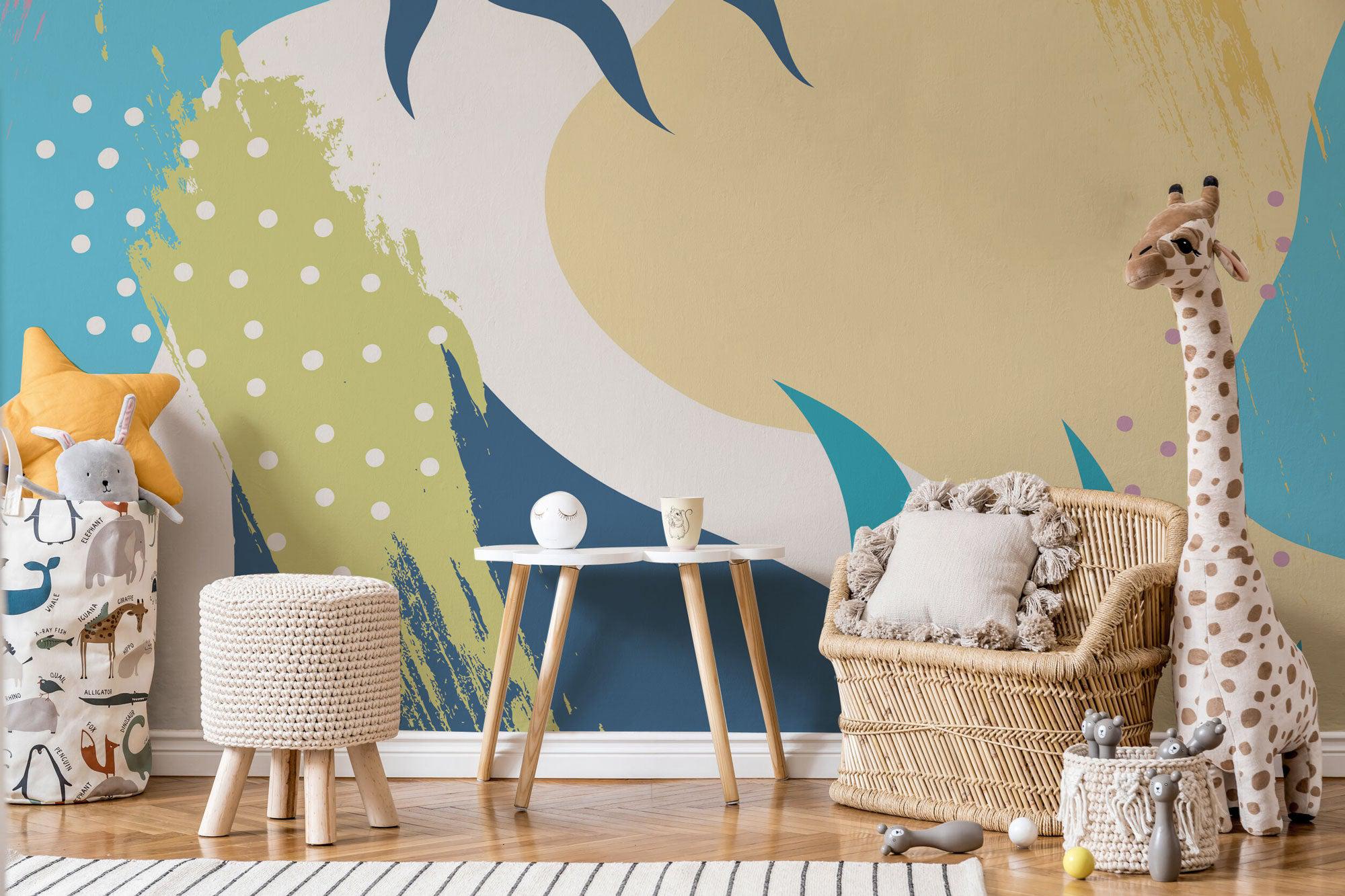 Abstract Summer Memphis Wall Mural-Wall Mural-Eazywallz