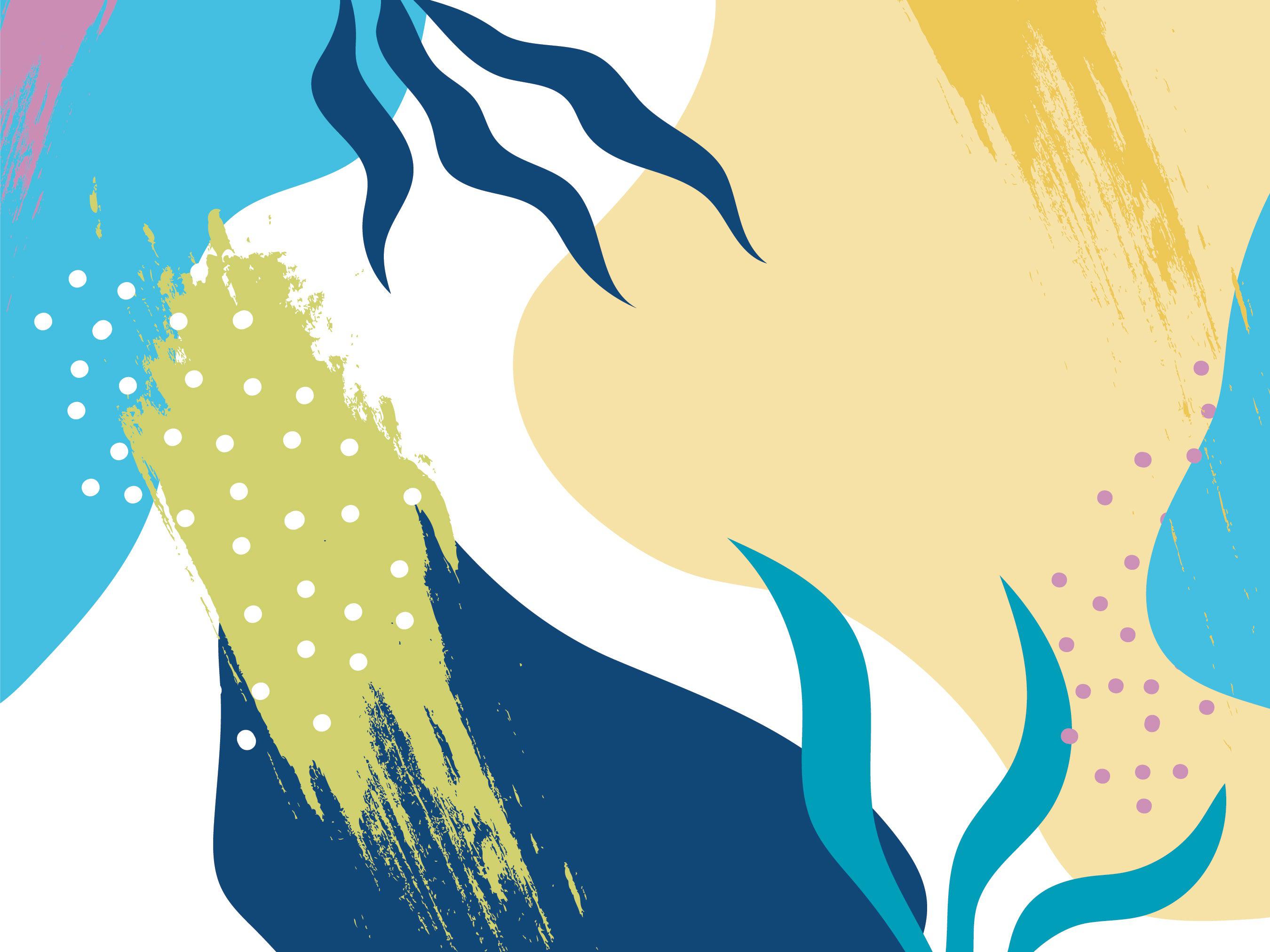 Abstract Summer Memphis Wall Mural-Wall Mural-Eazywallz