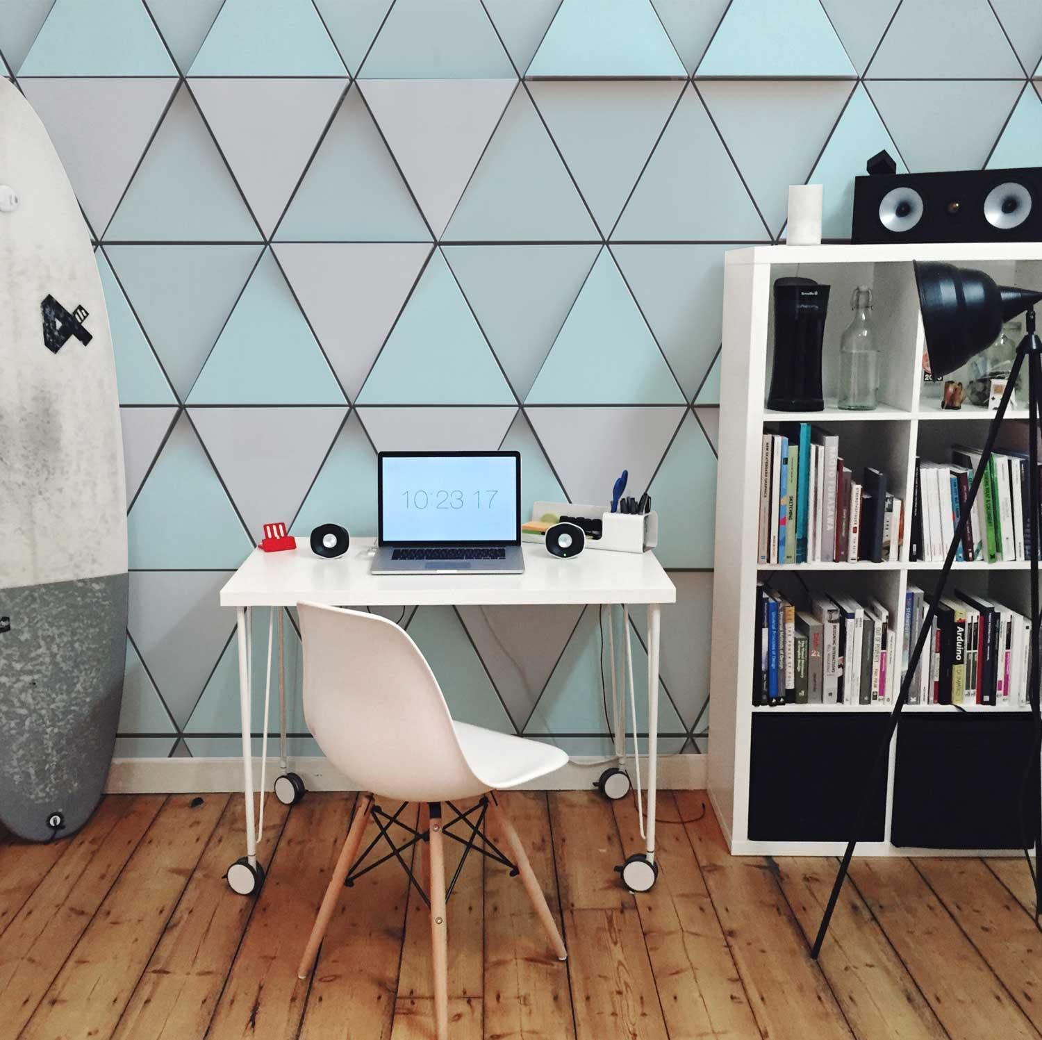 Abstract Triangle Pattern Mural-Wall Mural-Eazywallz