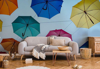 Abstract Umbrellas-Wall Mural-Eazywallz