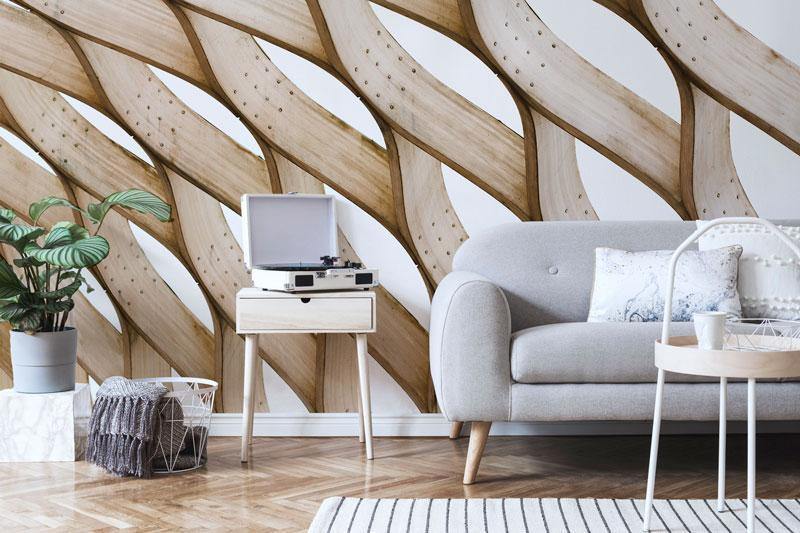 Abstract Wood Architecture Wall Mural-Wall Mural-Eazywallz