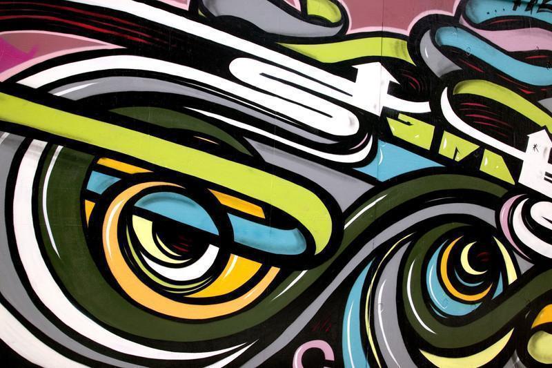 Abstract graffiti Mural-Wall Mural-Eazywallz