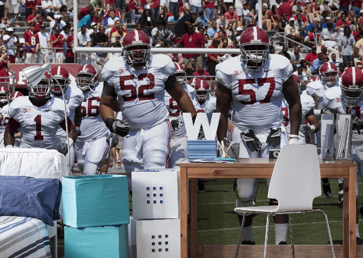 Alabama Football Wallpaper-Wall Mural-Eazywallz