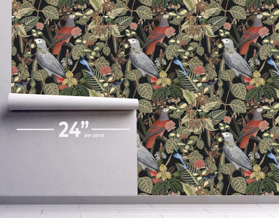 Amazon Macaw Wallpaper #234-Repeat Pattern Wallpaper-Eazywallz