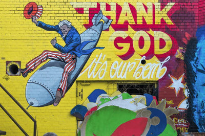 America Street Art Wall Mural-Wall Mural-Eazywallz