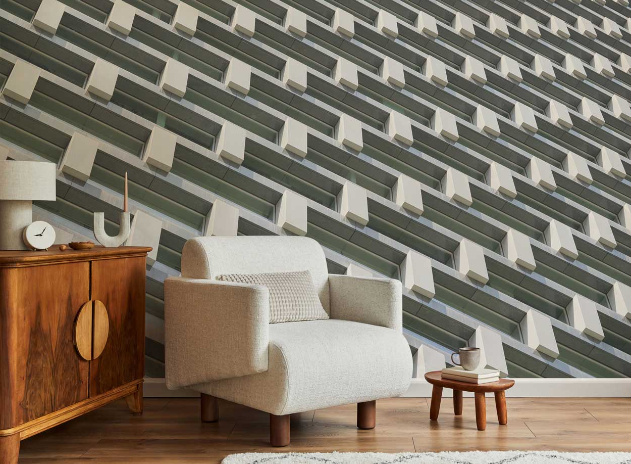 Architecture Perspective Building Mural-Wall Mural-Eazywallz