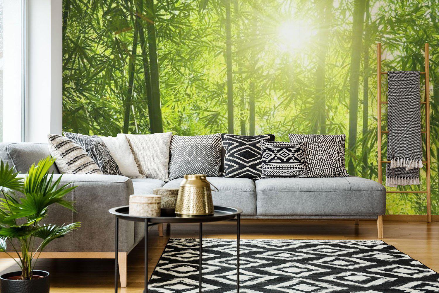 Bamboo forest Wall Mural-Wall Mural-Eazywallz