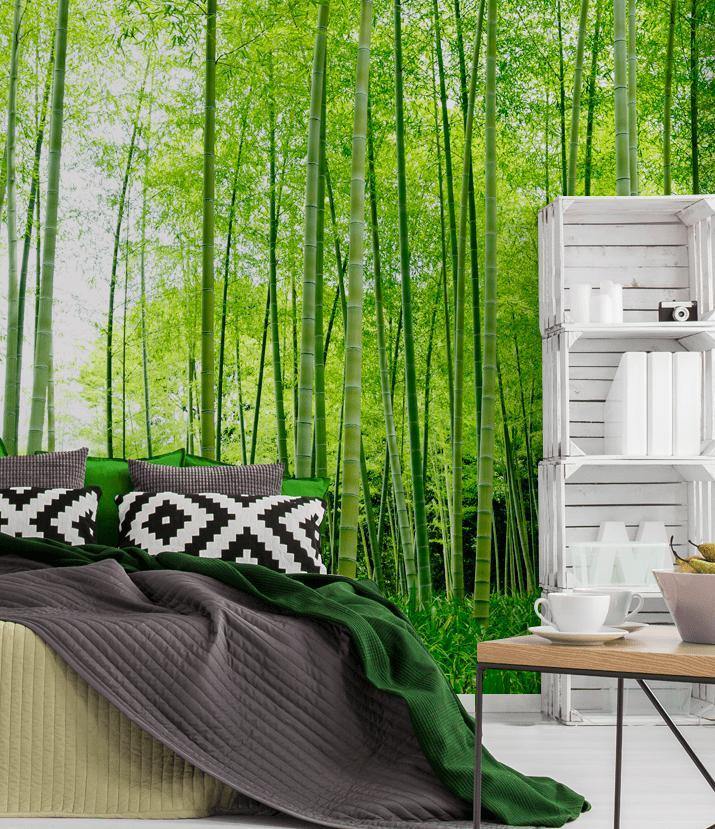 Bamboo stalks Wall Mural-Wall Mural-Eazywallz
