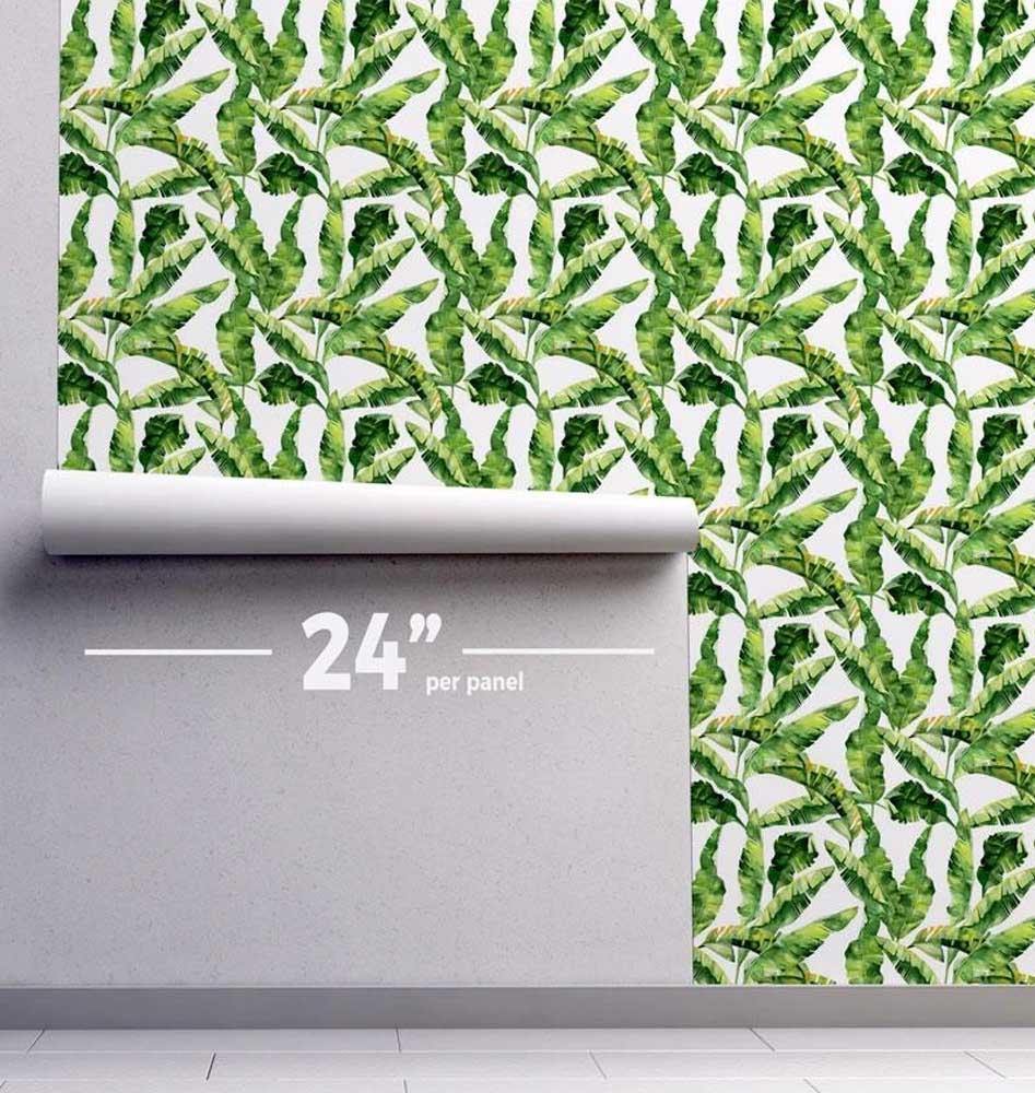 Banana Leaves Wallpaper #041-Repeat Pattern Wallpaper-Eazywallz