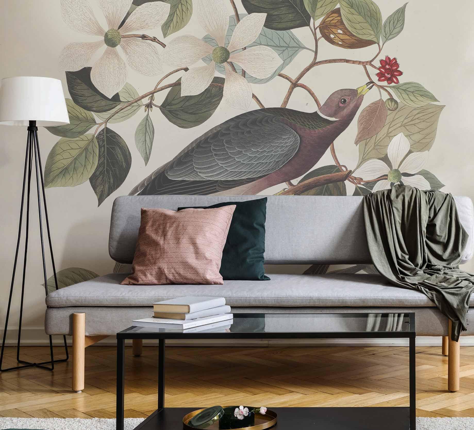 Band-tailed Pigeon Wall Mural-Wall Mural-Eazywallz