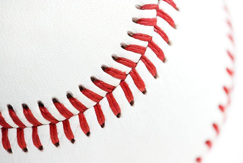 Baseball Close Up Wall Mural-Wall Mural-Eazywallz