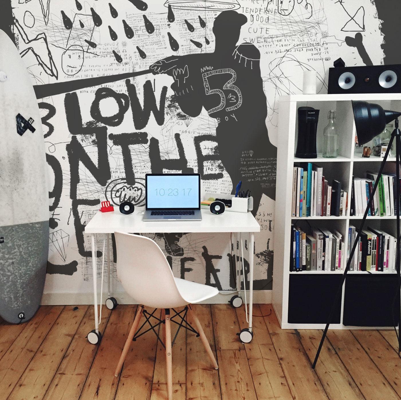 Baseball Graffiti Art Wall Mural-Wall Mural-Eazywallz