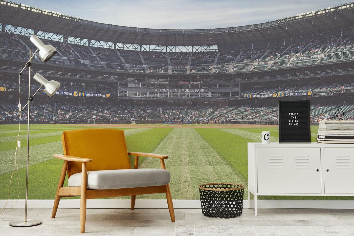 Baseball Outfield Wall Mural-Wall Mural-Eazywallz