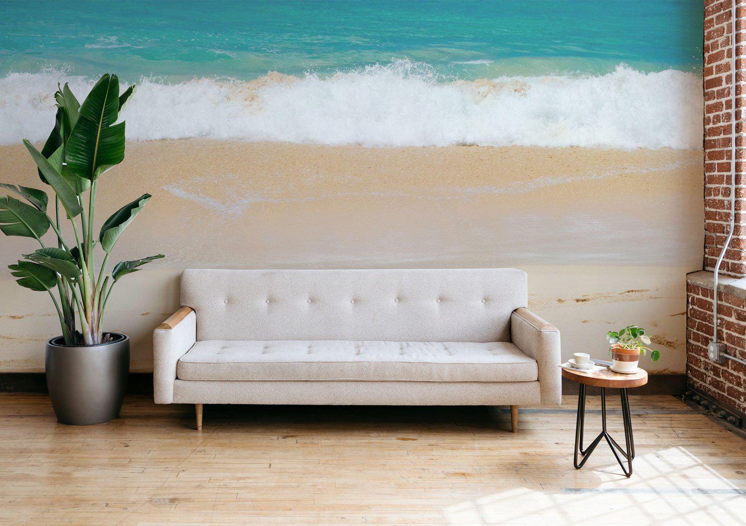Beach Shore Close up Wall Mural-Wall Mural-Eazywallz