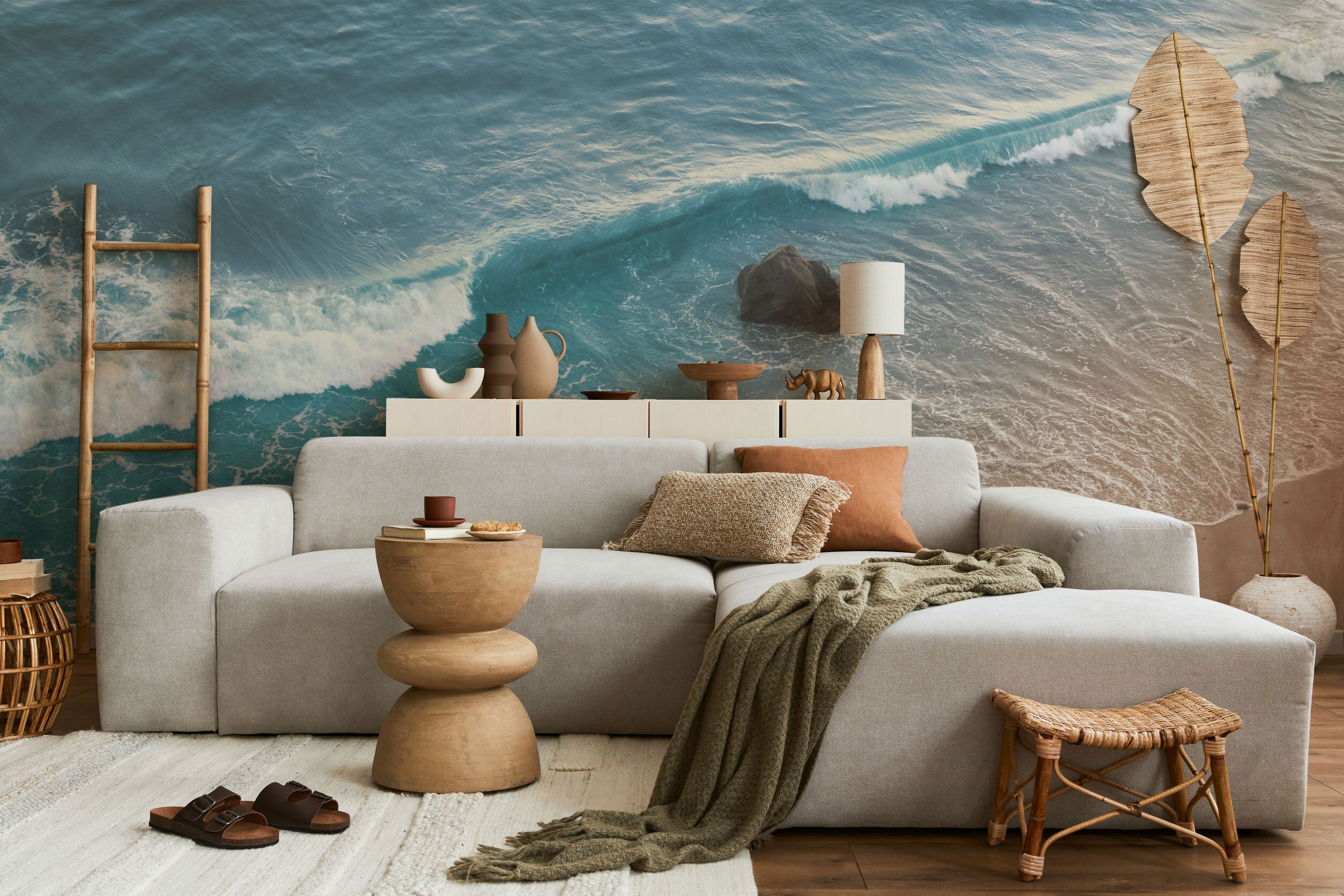 Wave Breaking in California Wall Mural