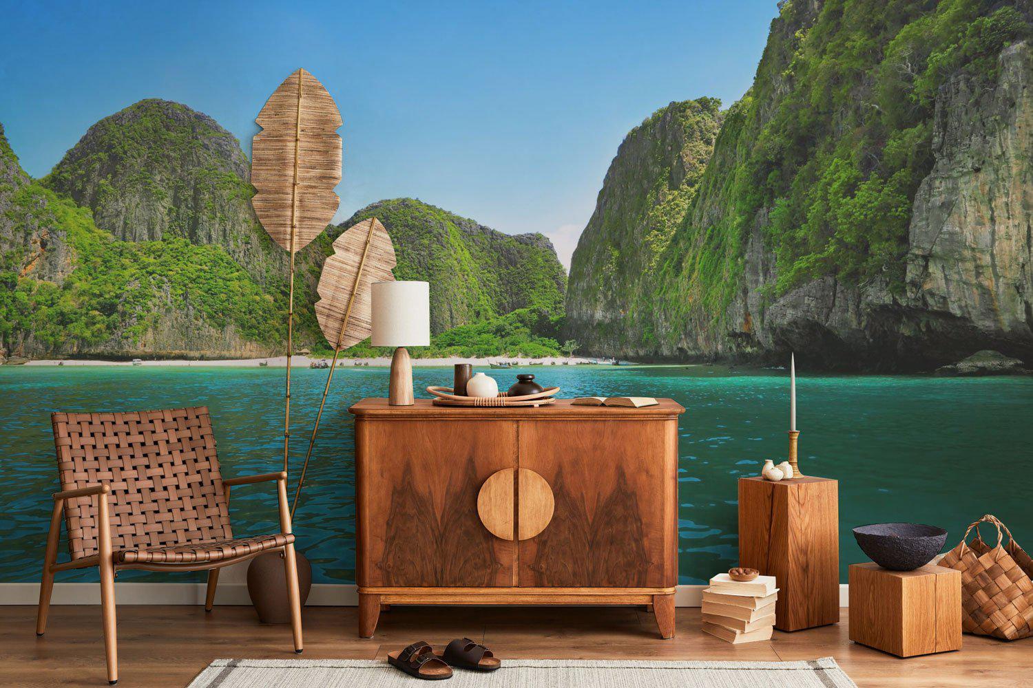 Beautiful lagoon Wall Mural-Wall Mural-Eazywallz