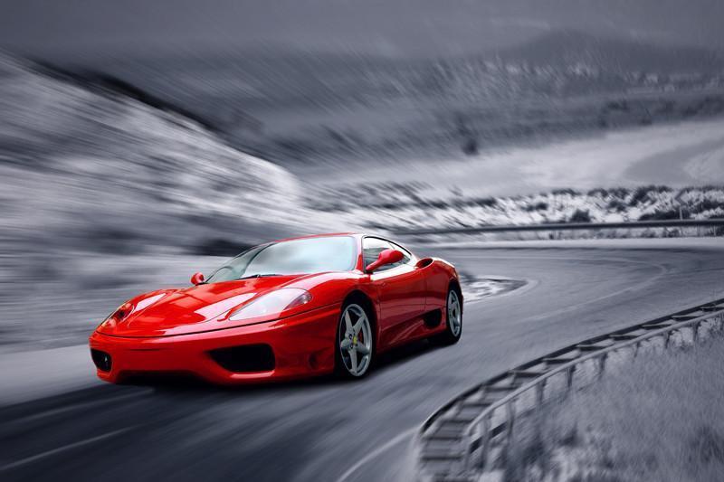 Beautiful red sportscar Wall Mural-Wall Mural-Eazywallz
