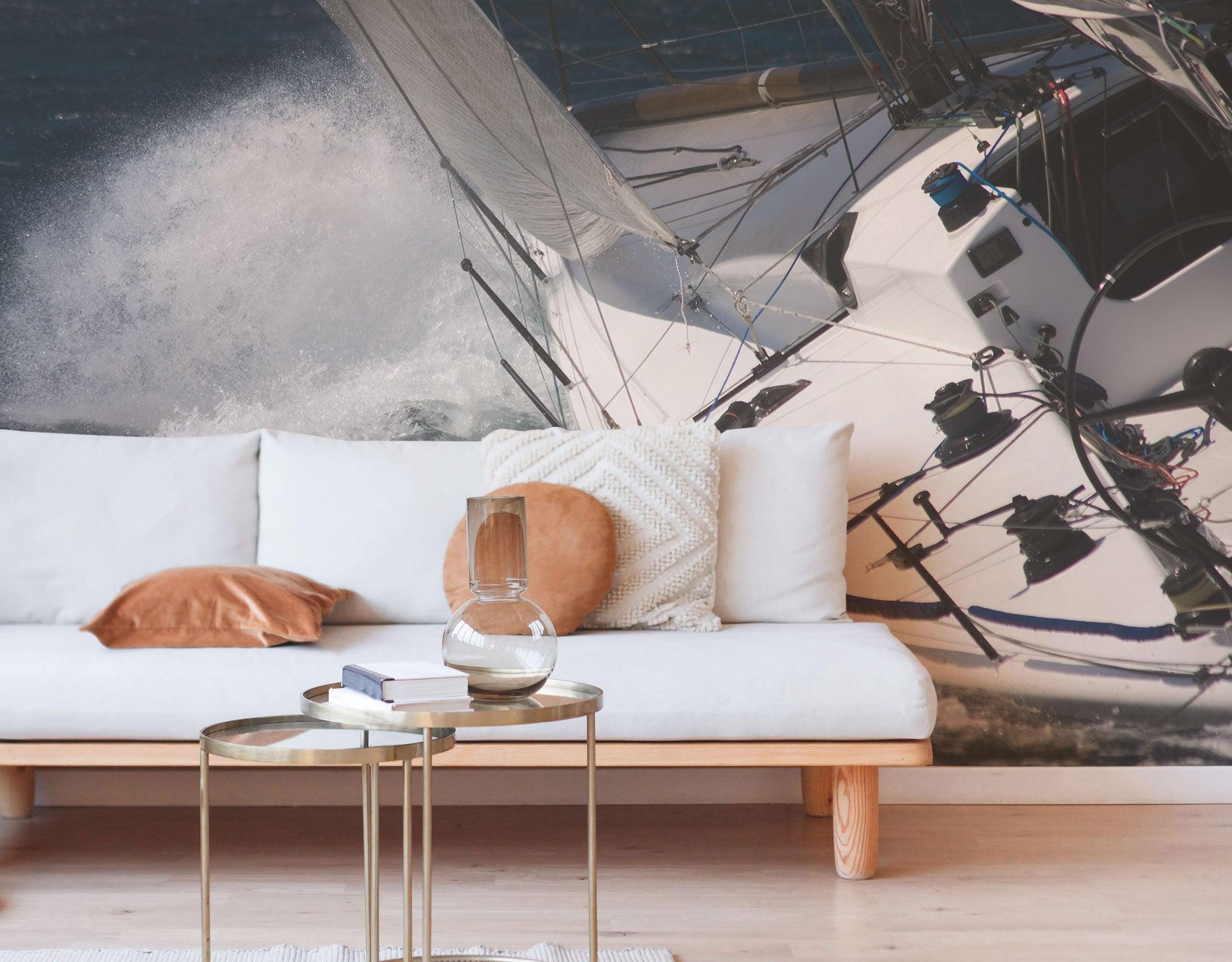 Beautiful sailing boat Wall Mural-Wall Mural-Eazywallz