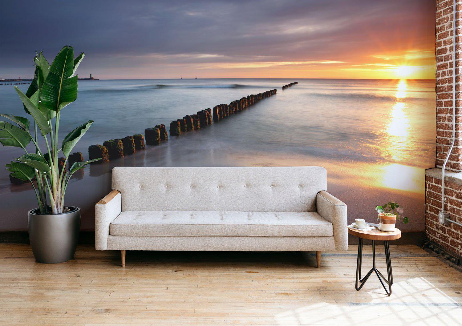 Beautiful sunrise Wall Mural-Wall Mural-Eazywallz