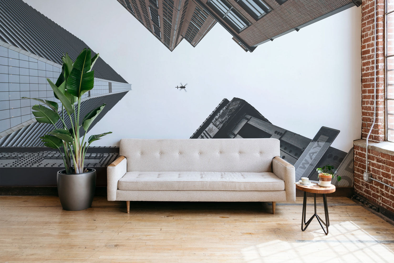 Between Buildings Wall Mural