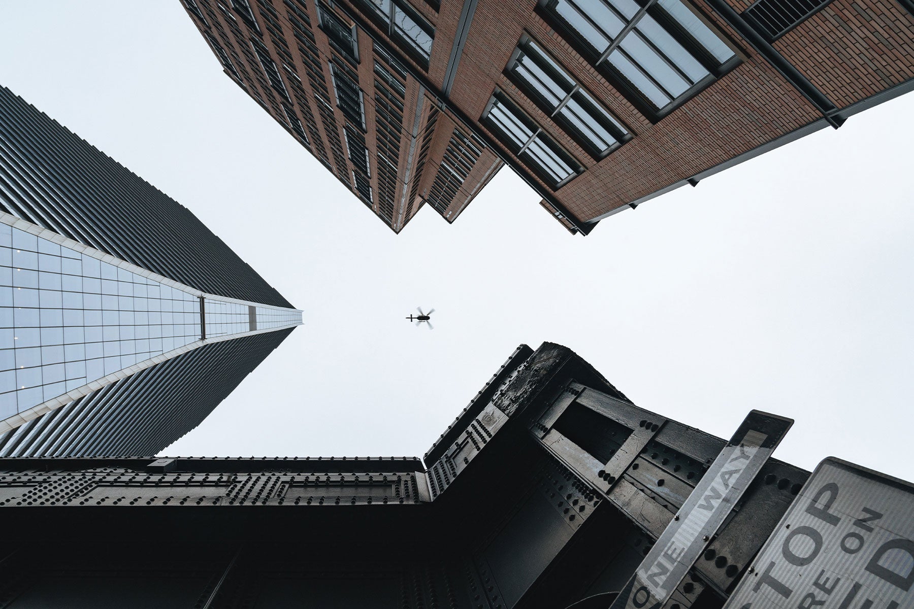 Between Buildings Wall Mural