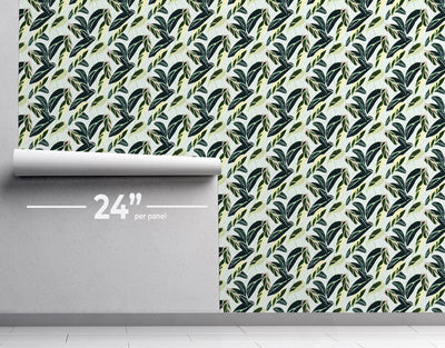 Between Leaves Wallpaper #535-Repeat Pattern Wallpaper-Eazywallz