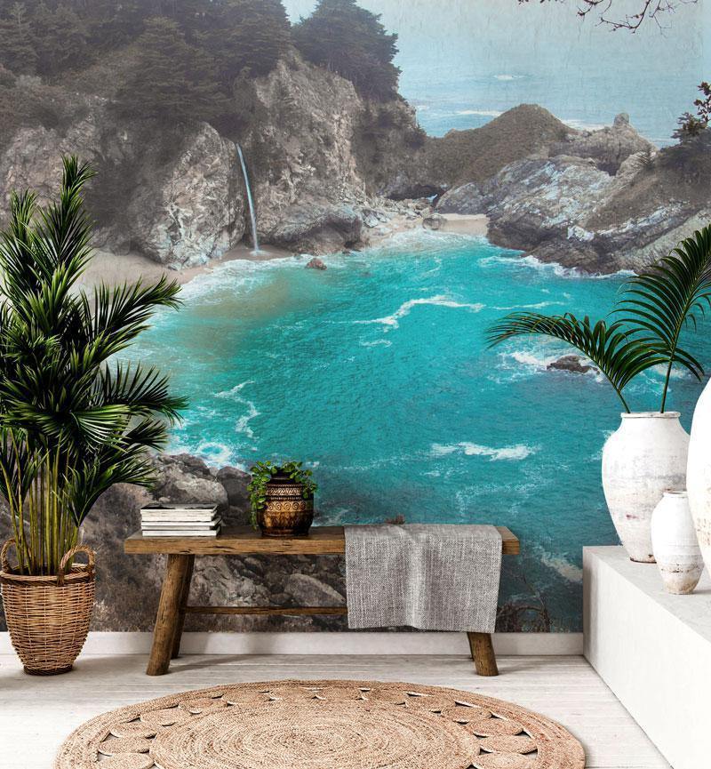 Big Sur, California Mural Wallpaper-Wall Mural-Eazywallz