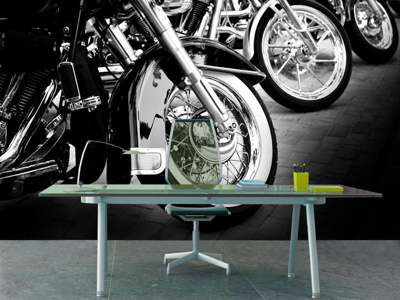 Bikes in a row Wall Mural-Wall Mural-Eazywallz