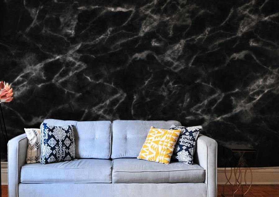 Black Marble Wall Mural-Wall Mural-Eazywallz
