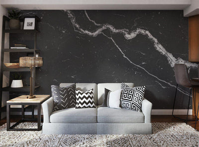 Black & White Cracked Marble Wall Mural-Wall Mural-Eazywallz