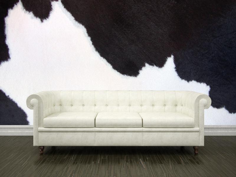 Black and white cowhide Wall Mural-Wall Mural-Eazywallz