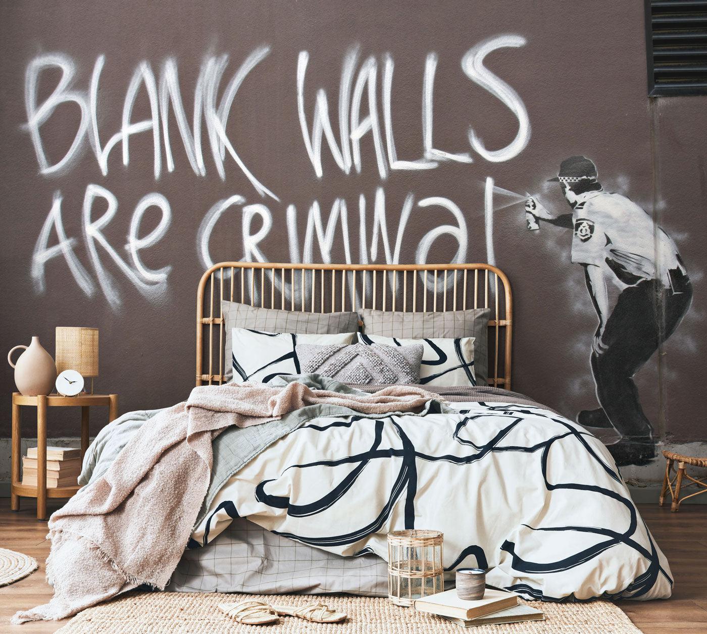 Blank walls are criminal Wall Mural-Wall Mural-Eazywallz