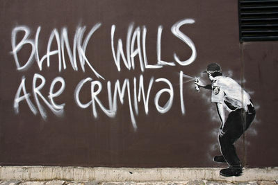 Blank walls are criminal Wall Mural-Wall Mural-Eazywallz