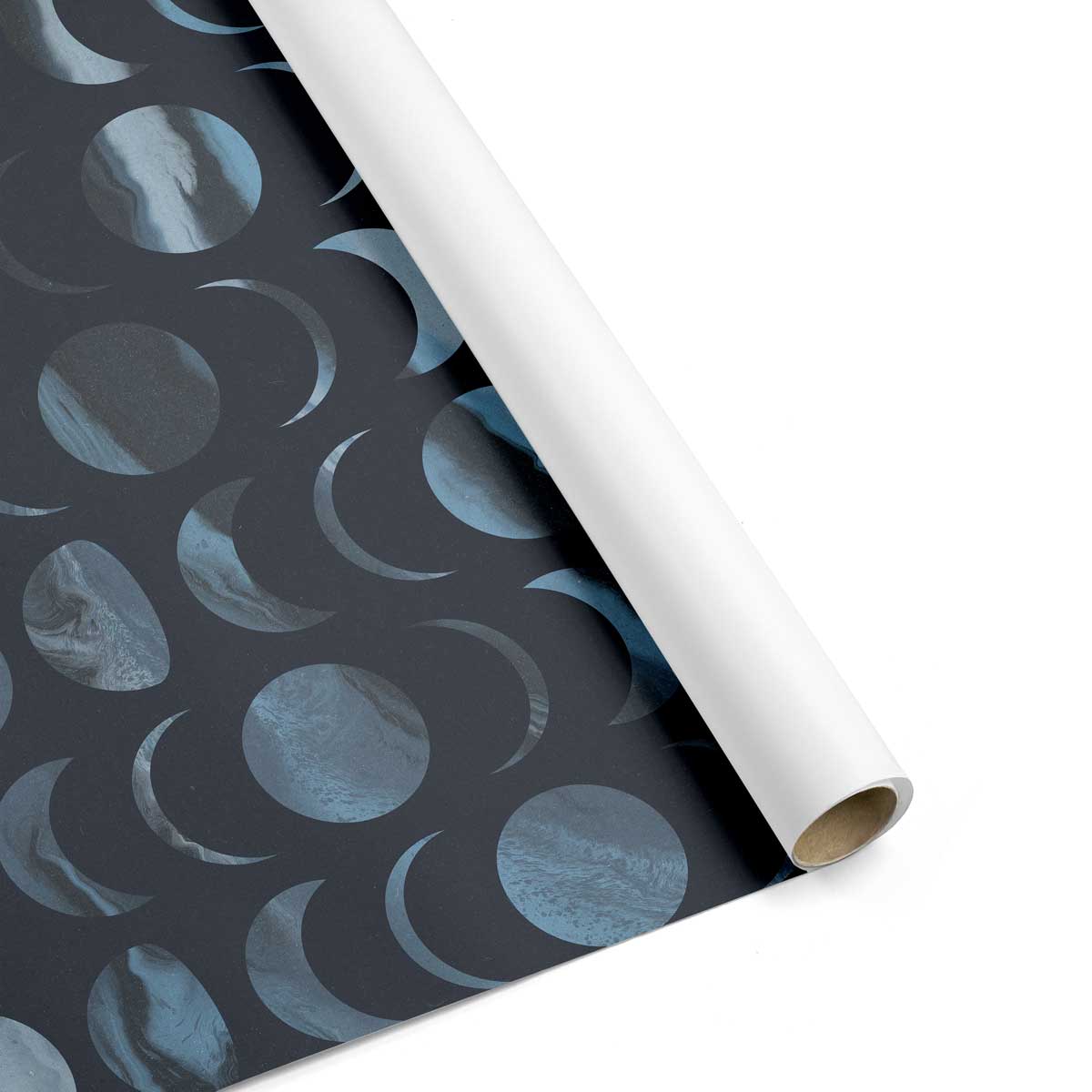 Blue Celestial Moons Wallpaper #445-Repeat Pattern Wallpaper-Eazywallz