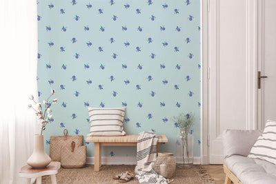 Blueberry Bliss Wallpaper #415-Repeat Pattern Wallpaper-Eazywallz