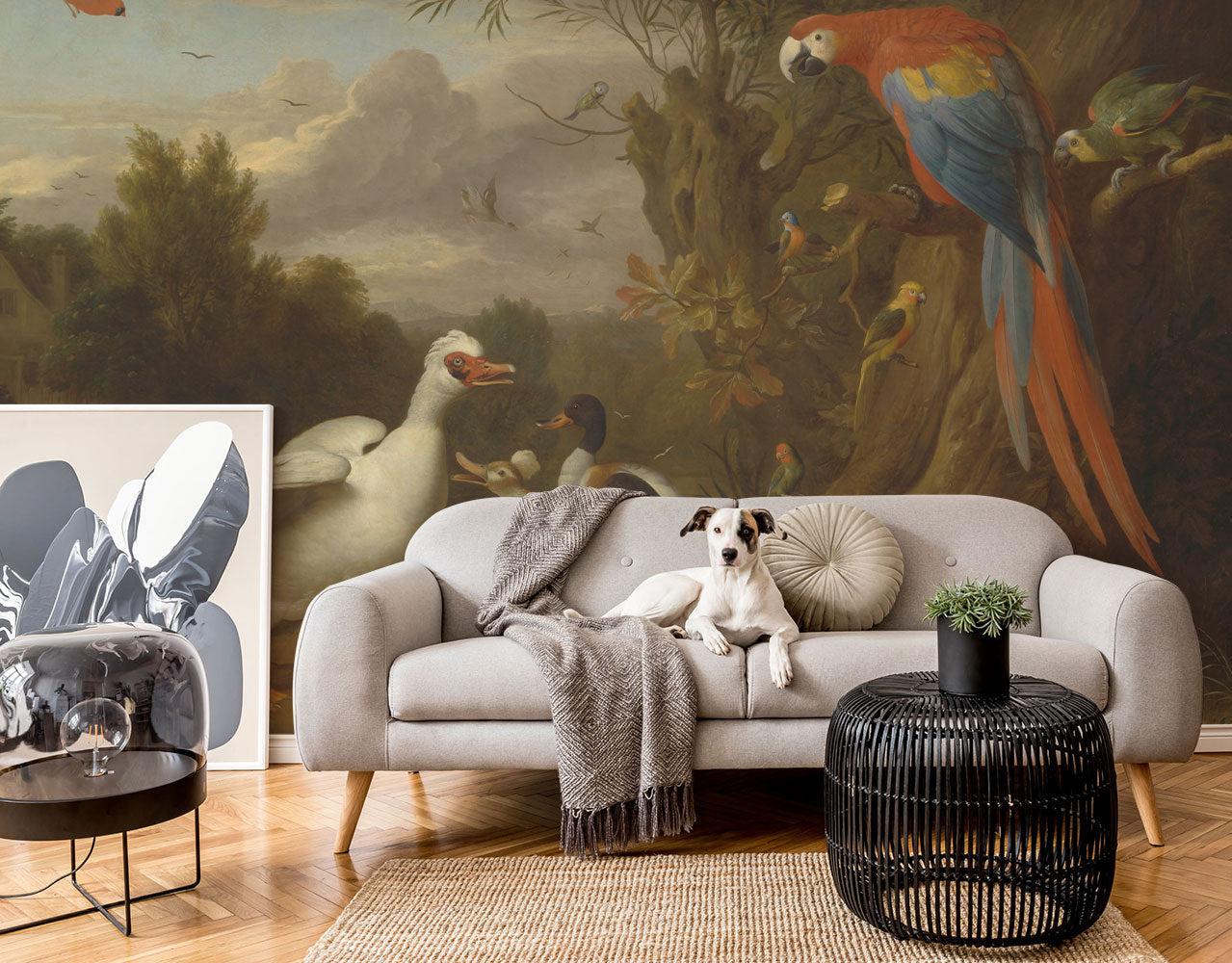 Bogdani Birds Painting Wall Mural-Wall Mural-Eazywallz