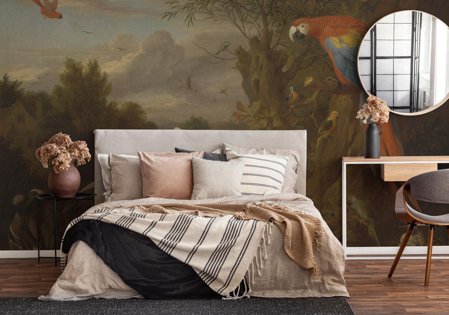 Bogdani Birds Painting Wall Mural-Wall Mural-Eazywallz