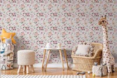 Boho Flowers Wallpaper #476-Repeat Pattern Wallpaper-Eazywallz