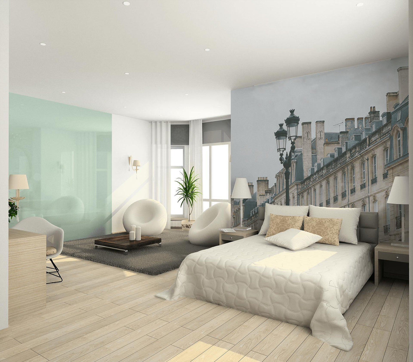 Bordeaux Architecture Wall Mural-Wall Mural-Eazywallz