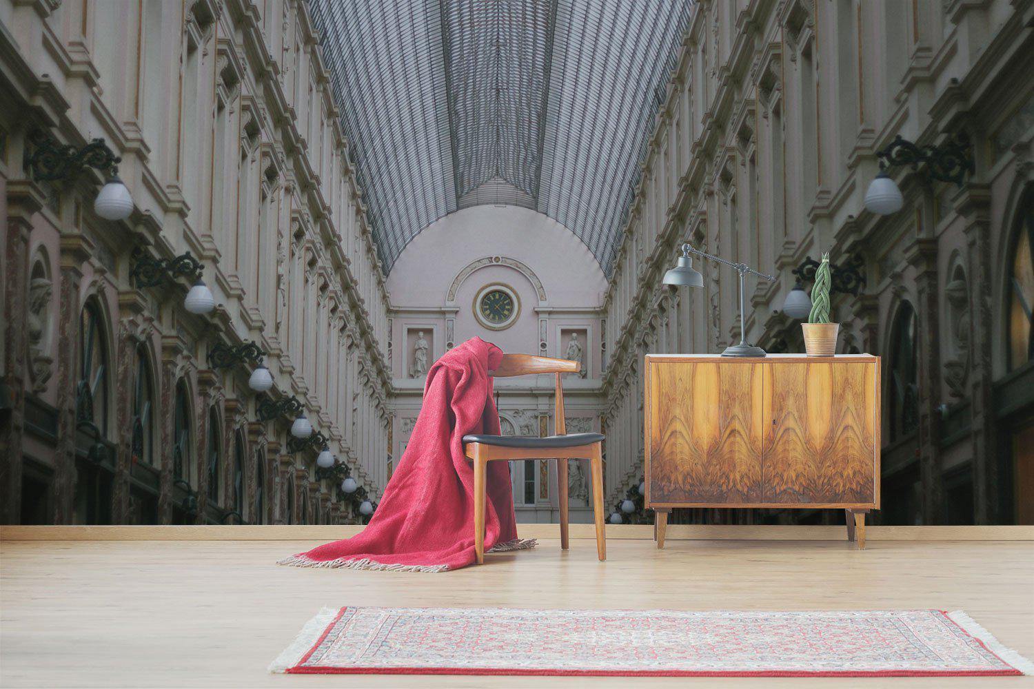 Bordeaux Classical Hall Wall Mural-Wall Mural-Eazywallz