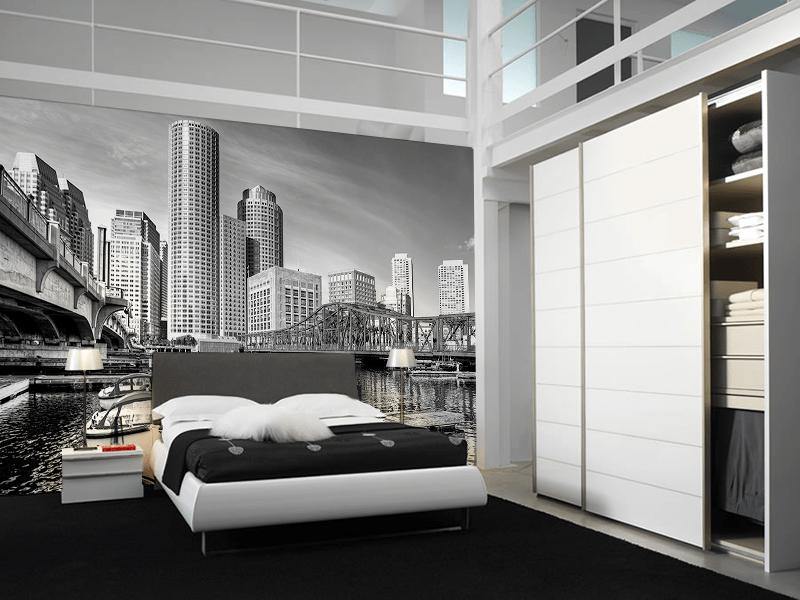 Boston USA Cityscape Wall Mural-Wall Mural-Eazywallz