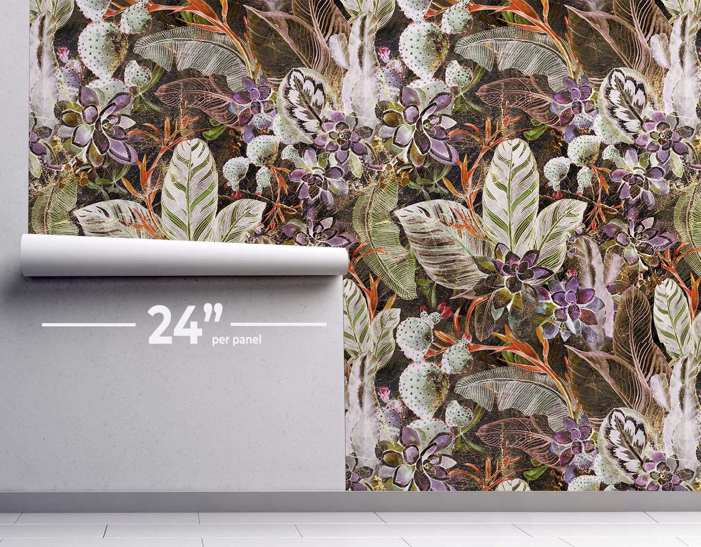 Botanical Forest Wallpaper #479-Repeat Pattern Wallpaper-Eazywallz