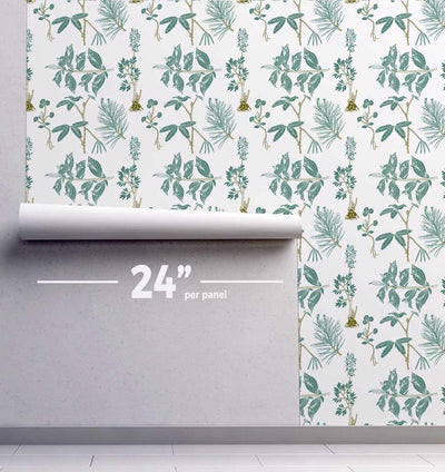 Botany Wallpaper #061-Repeat Pattern Wallpaper-Eazywallz