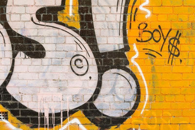 Boys Graffiti Brick Wall Mural-Wall Mural-Eazywallz