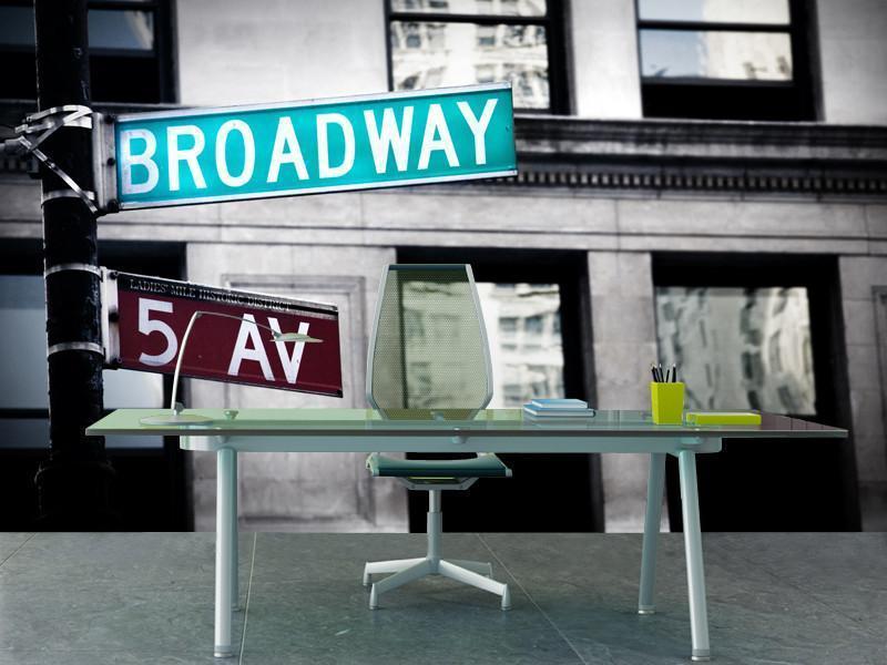 Broadway sign in New York City Wall Mural-Wall Mural-Eazywallz