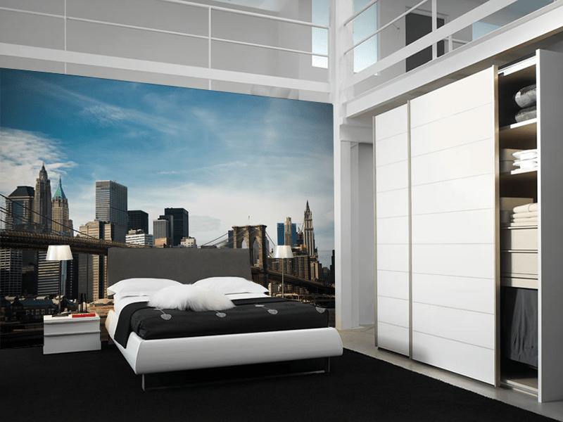 Brooklyn Bridge over the East River Wall Mural-Wall Mural-Eazywallz