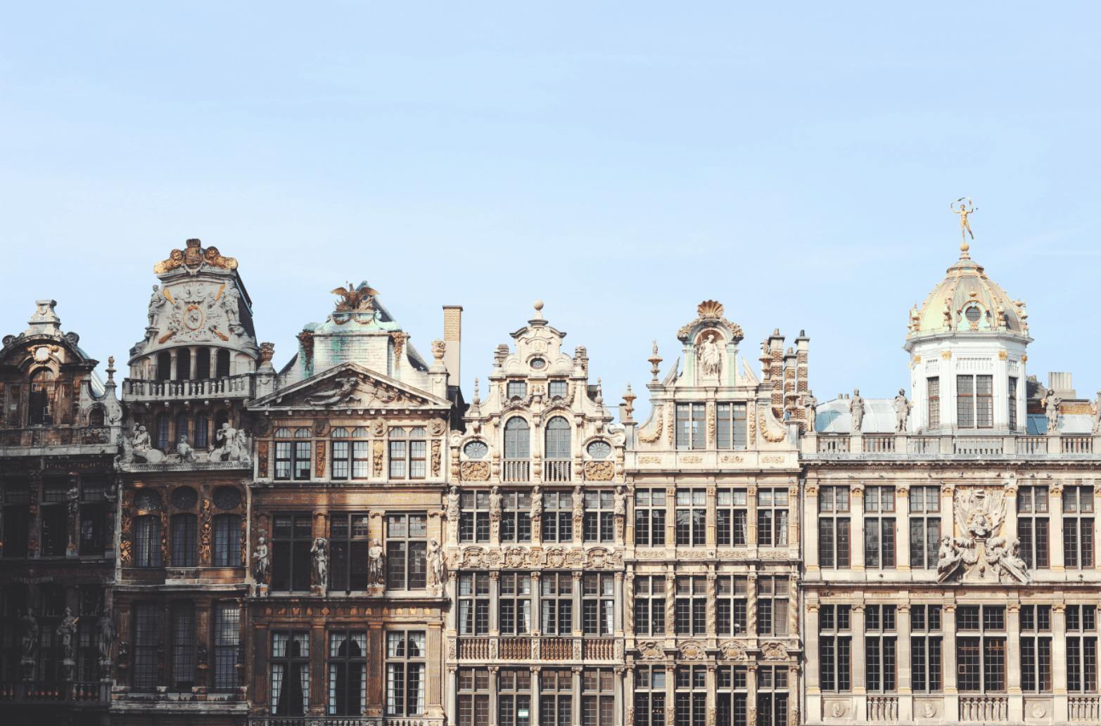 Brussels Architectural Wall Mural-Wall Mural-Eazywallz