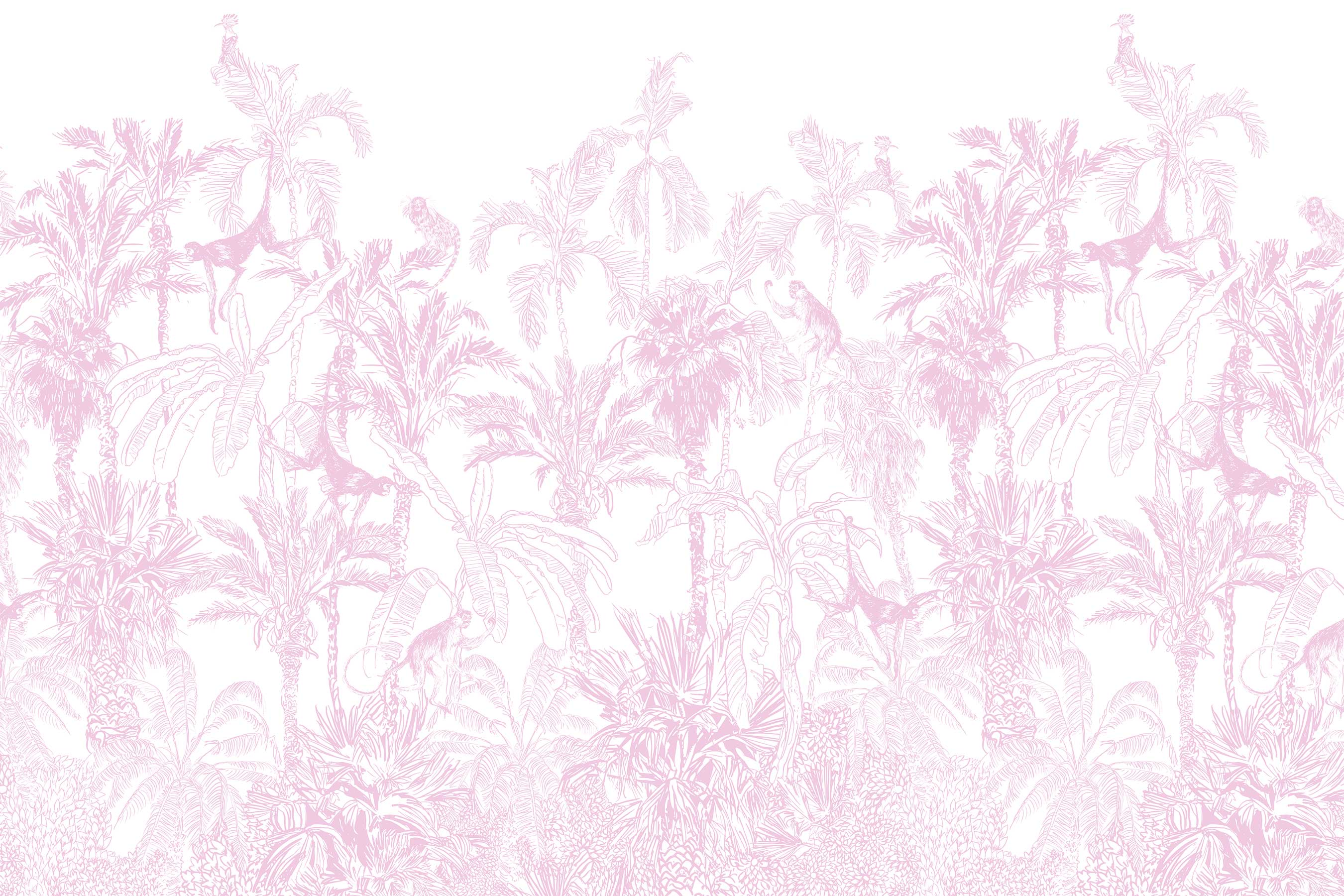 Bubble Gum Jungle Toile Wall Mural-Wall Mural-Eazywallz