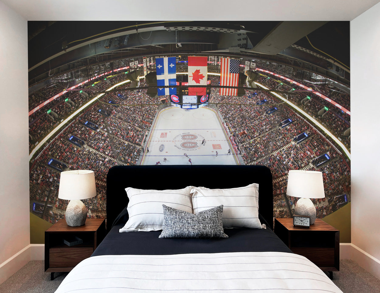 Montreal Hockey Rink Wall Mural